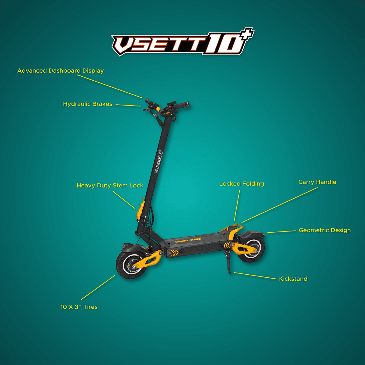 VSETT 10+ 20.8AH Electric Scooter
