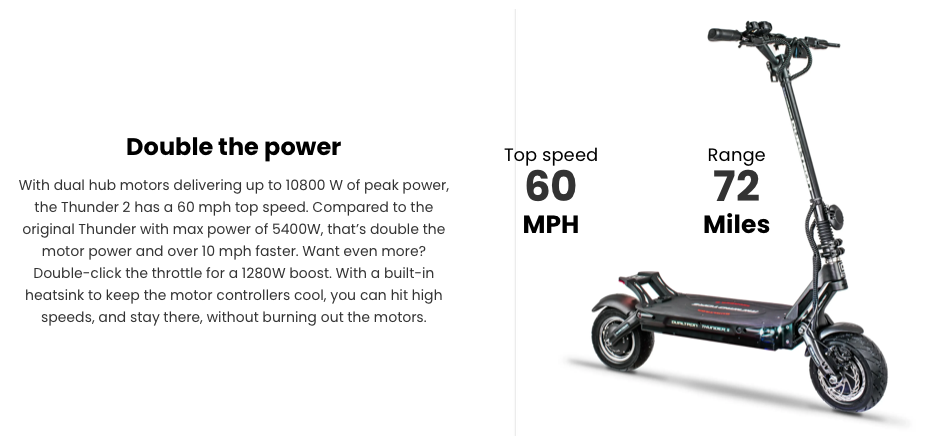 DUALTRON THUNDER 2 ELECTRIC SCOOTER
