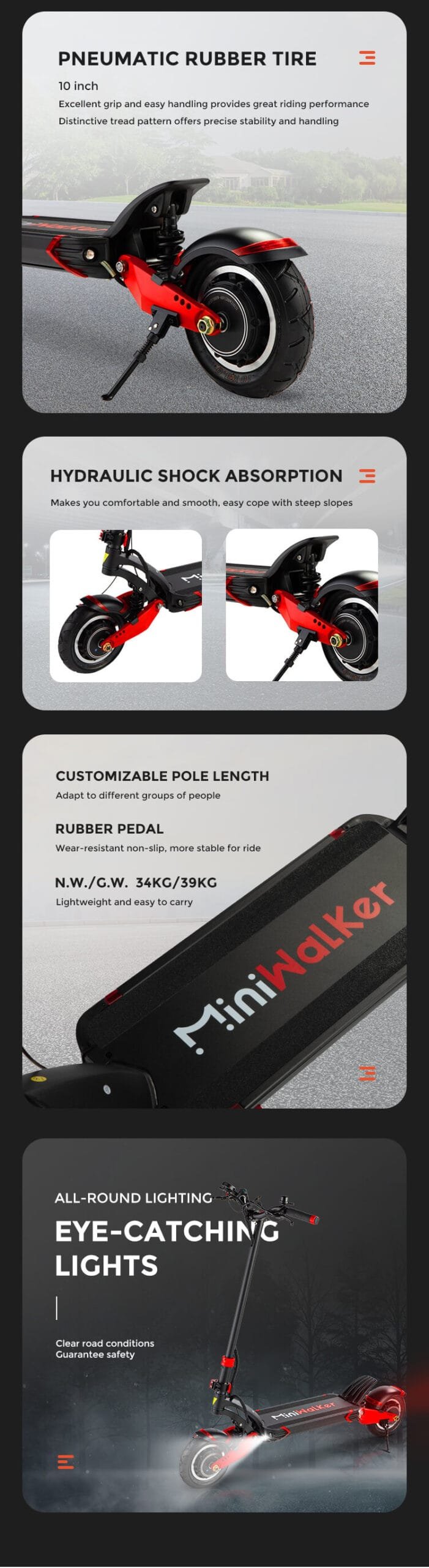 MINIWALKER 10 DDM ELECTRIC SCOOTER