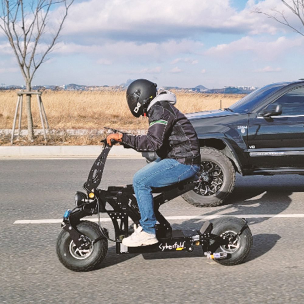 WEPED Dark Knight Cyber Fold Electric Scooter - Image 6