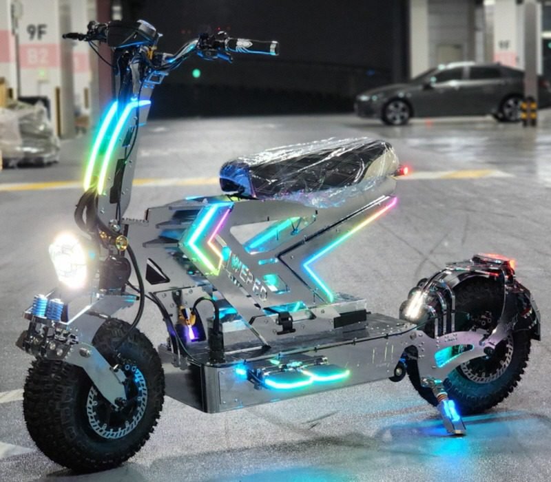 WEPED Dark Knight Cyber Fold Electric Scooter - Image 11