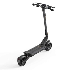 Ausom L2 Max Dual Motor electric scooter — rear three-quarter view with kickstand down
