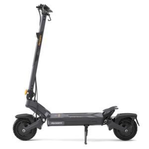 Ausom DT2 Pro electric scooter — side profile with dual suspension and off-road tires