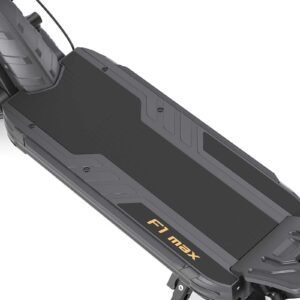Extra-wide grip deck of the Ausom F1 Max — top view