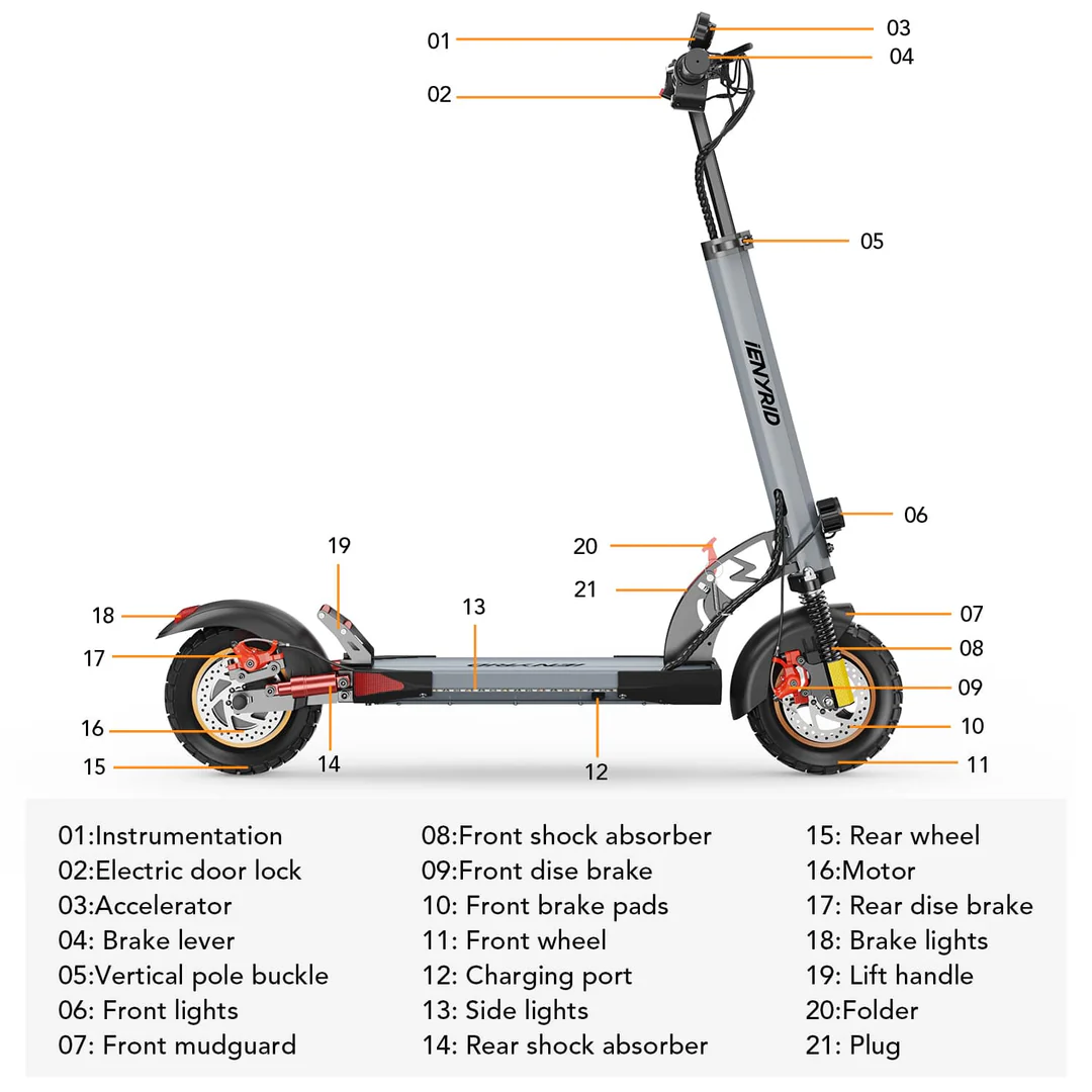 iENYRID A1 Commuter Electric Scooter - Image 3