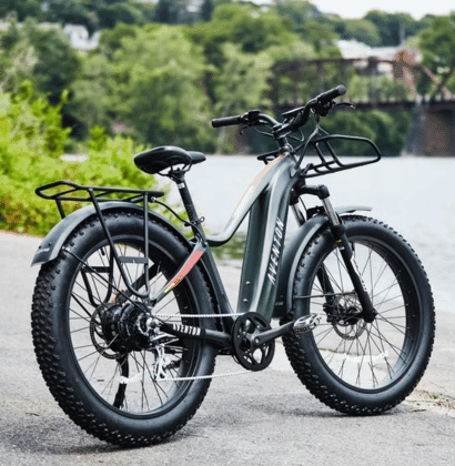 All-terrain fat tire electric bikes for sale with high-grip tires.