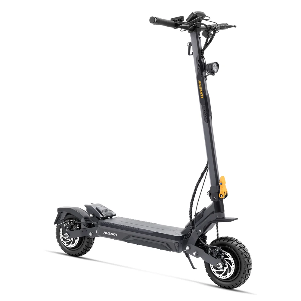 Ausom Gosoul 2 Pro electric scooter — front three-quarter view with stem-mounted LED headlight