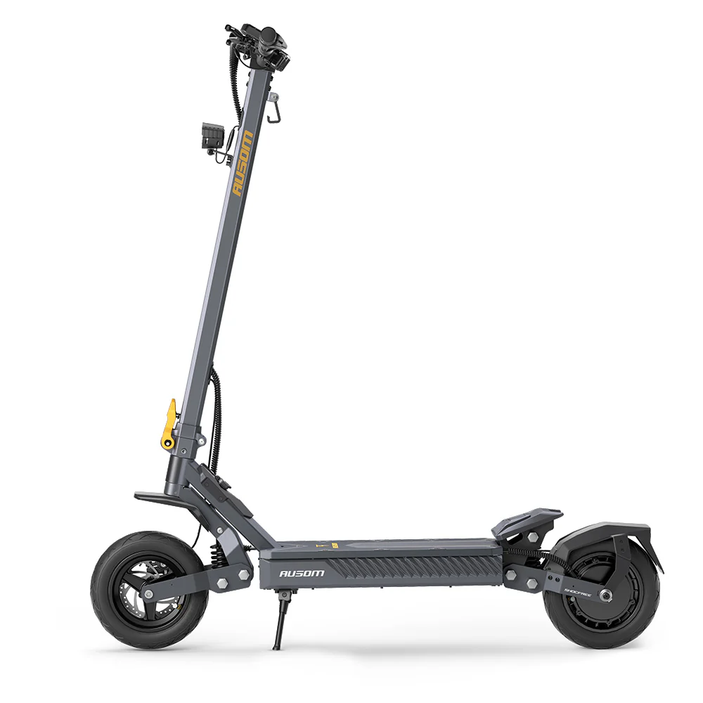 Ausom Gosoul 2 electric scooter — left side profile with 10-inch tubeless tires