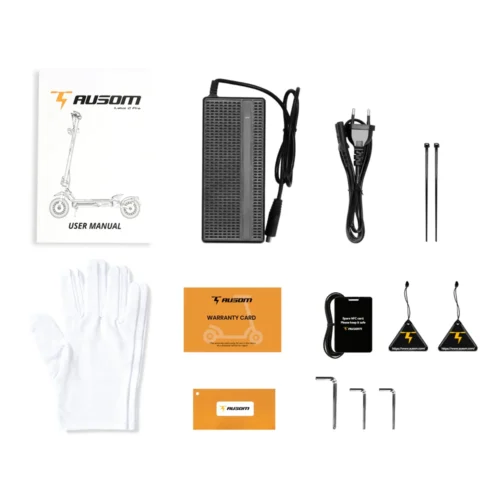 What’s in the box: Ausom K20 Pro charger, user manual, gloves, NFC cards, hex keys, and warranty card