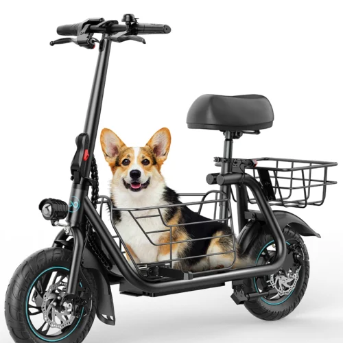 Gyroor C1S Electric Scooter with Seat for Adults