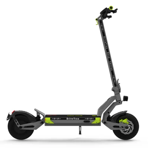 DriveTron Nova electric scooter in grey, right side profile