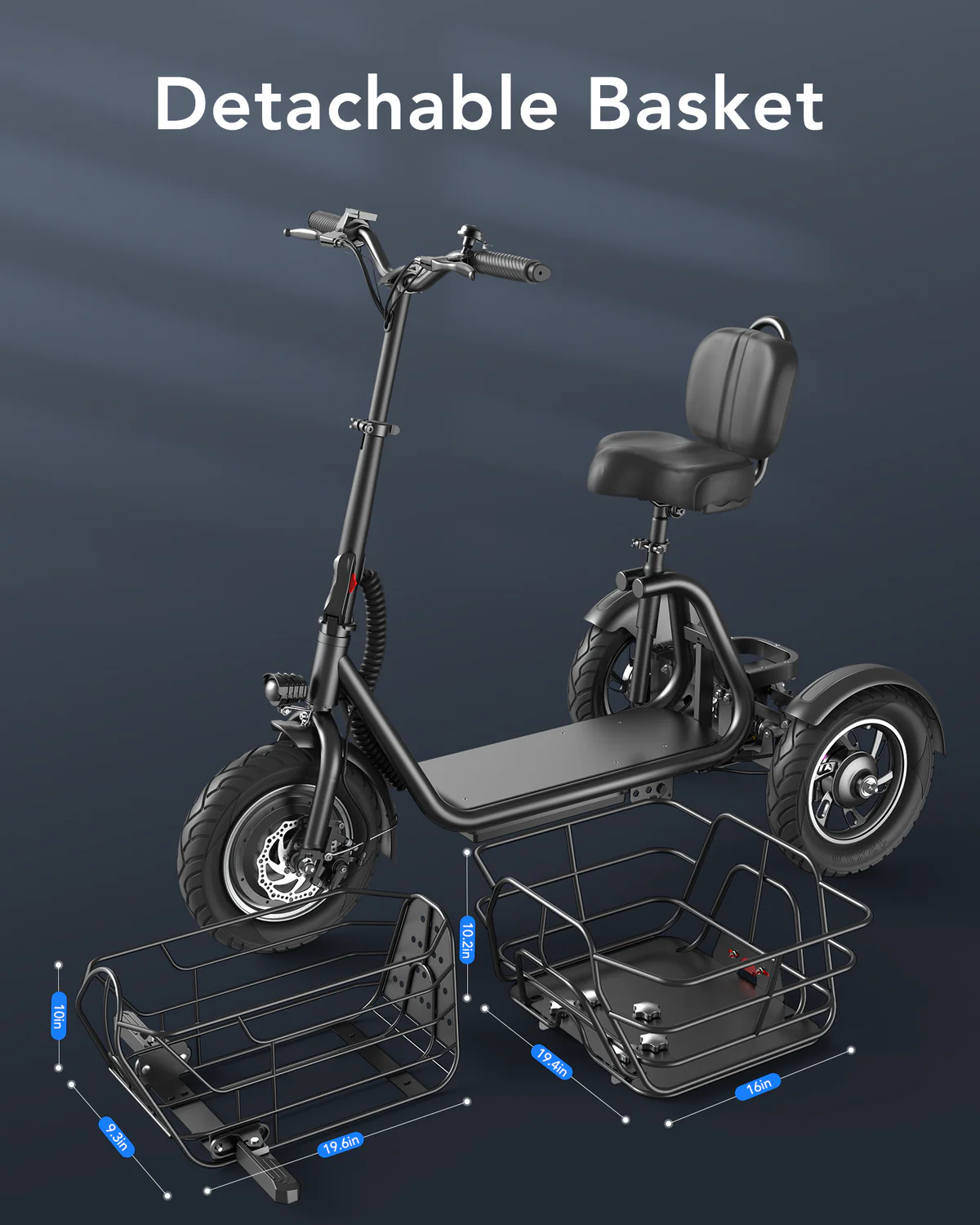 Gyroor C5 Electric Trike - Image 4