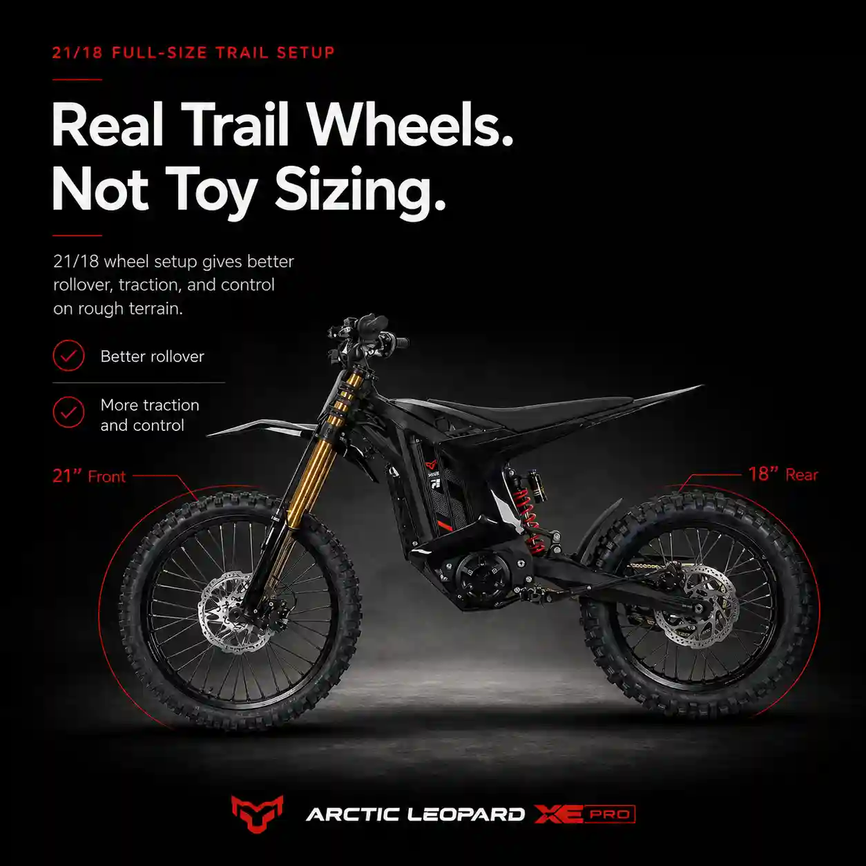 Arctic Leopard XE Pro R Electric Dirt Bike - Image 7