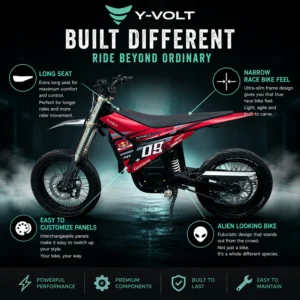 YVolt Surge V Dirt Electric Bike, view 7