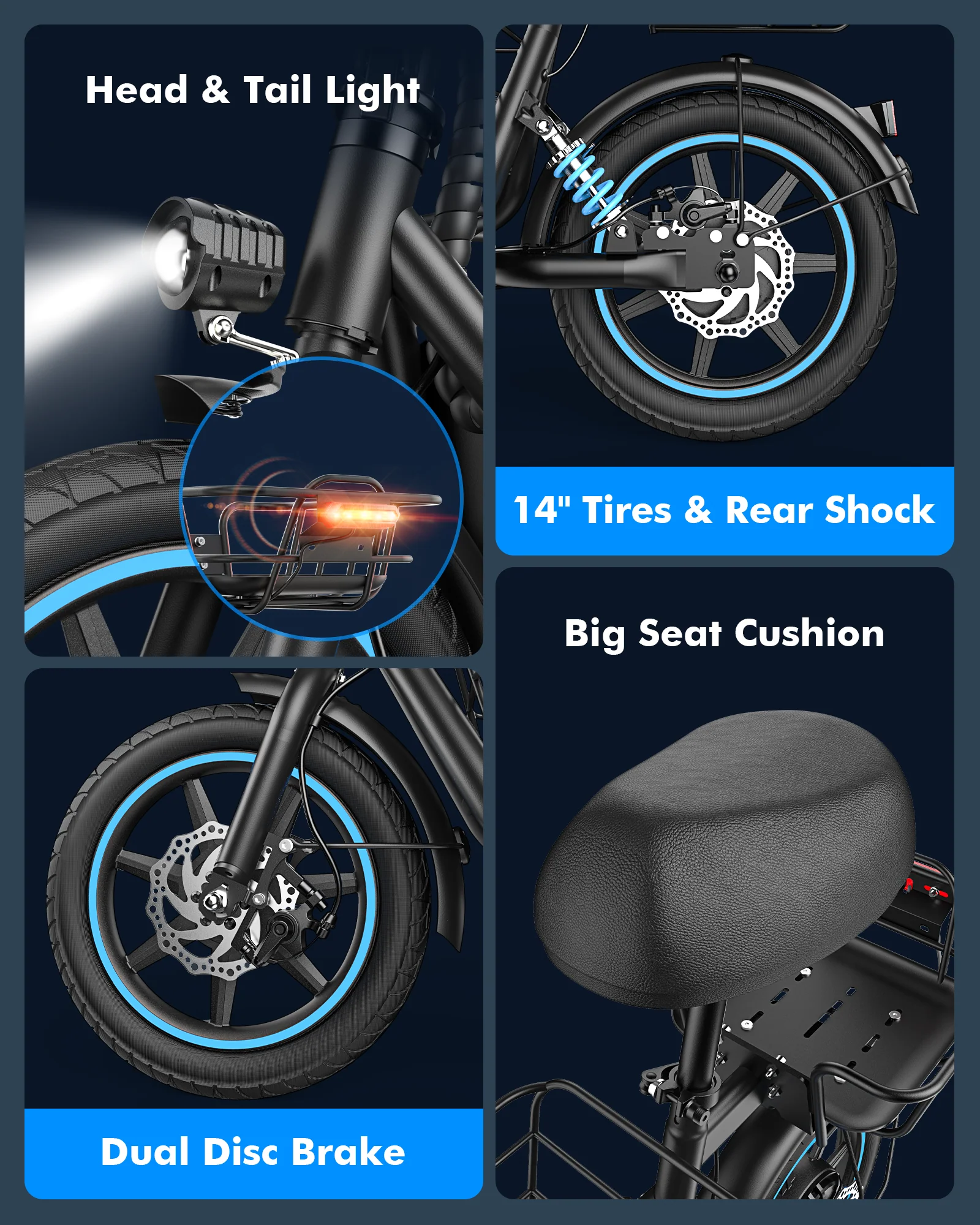 Gyroor C1 Plus Electric Scooter with Large Basket - Image 4