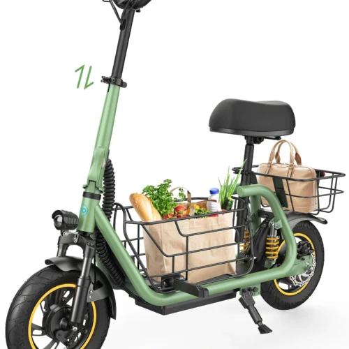 Gyroor C1 Pro Electric Scooter with Seat and Basket