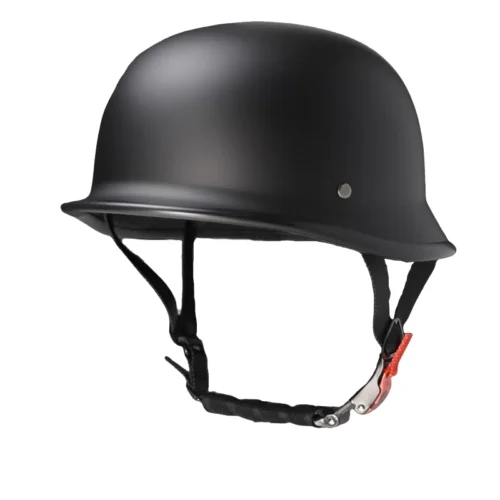 German-Style Vintage Half Helmet with Goggles