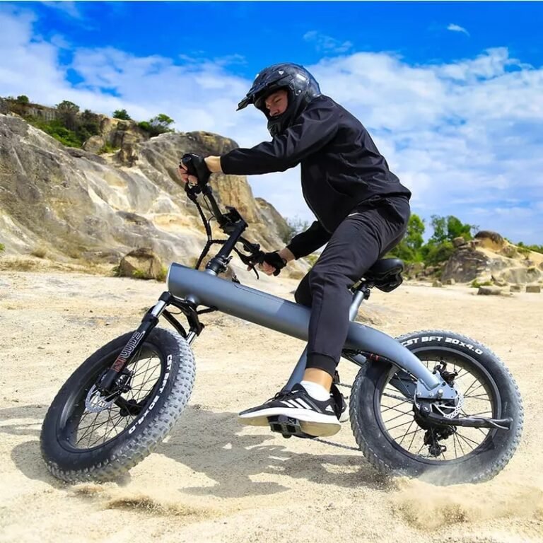 Rider on the Speedway Riders Q3 fat tire e-bike