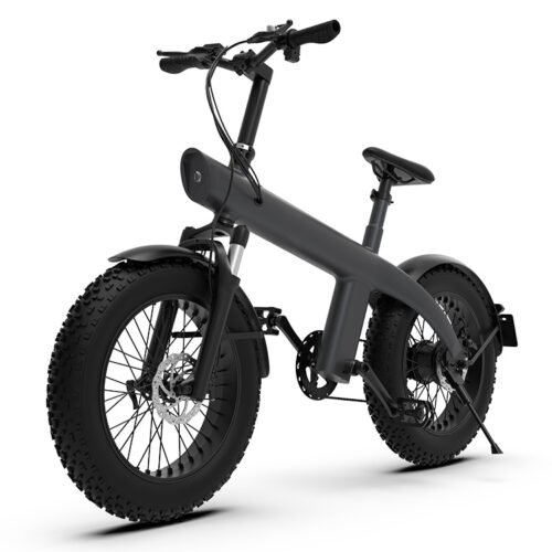 Q3 fat tire electric bike, front three-quarter view