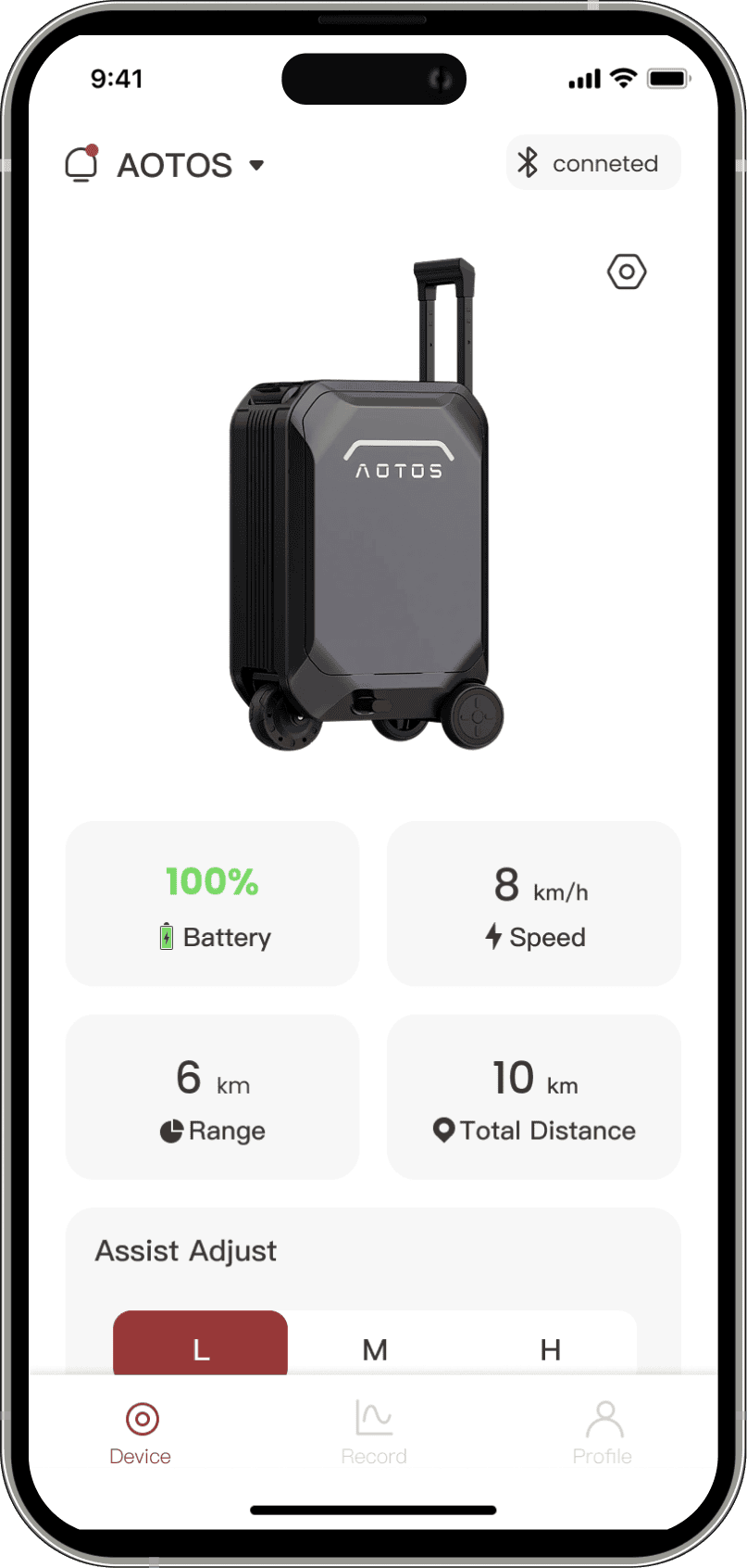 L2 app: smart luggage status