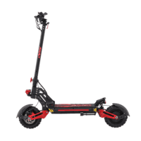 ASAP 10 V2 electric scooter in red and black, side view