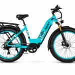 ASAP Varna electric bike in cyan, side view