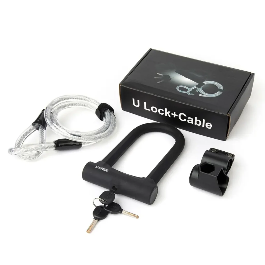 DriveTron Lock Set: U-Lock With Cable