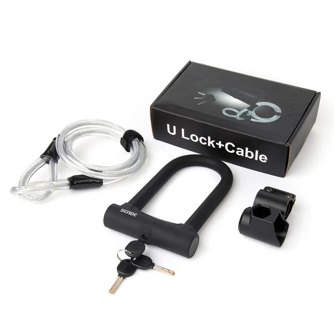 DriveTron Lock Set: U-Lock With Cable