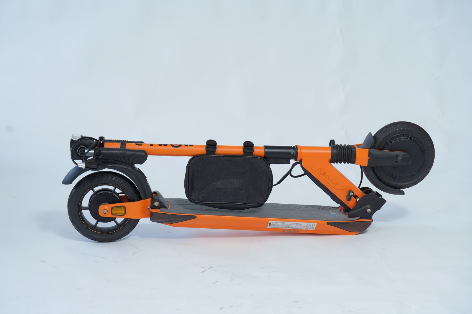 E-TWOW charger bag on an electric scooter