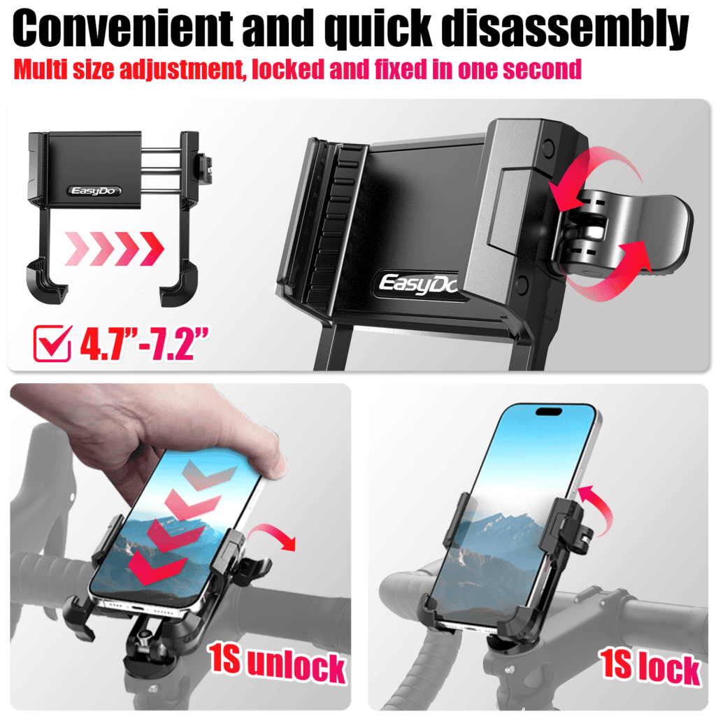 Phone holder close-up