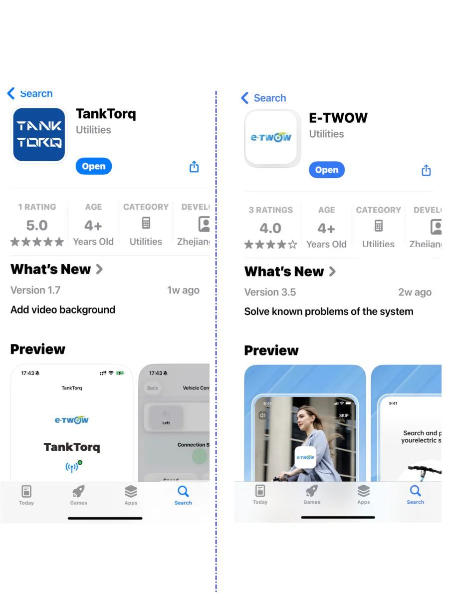 E-TWOW app on a phone