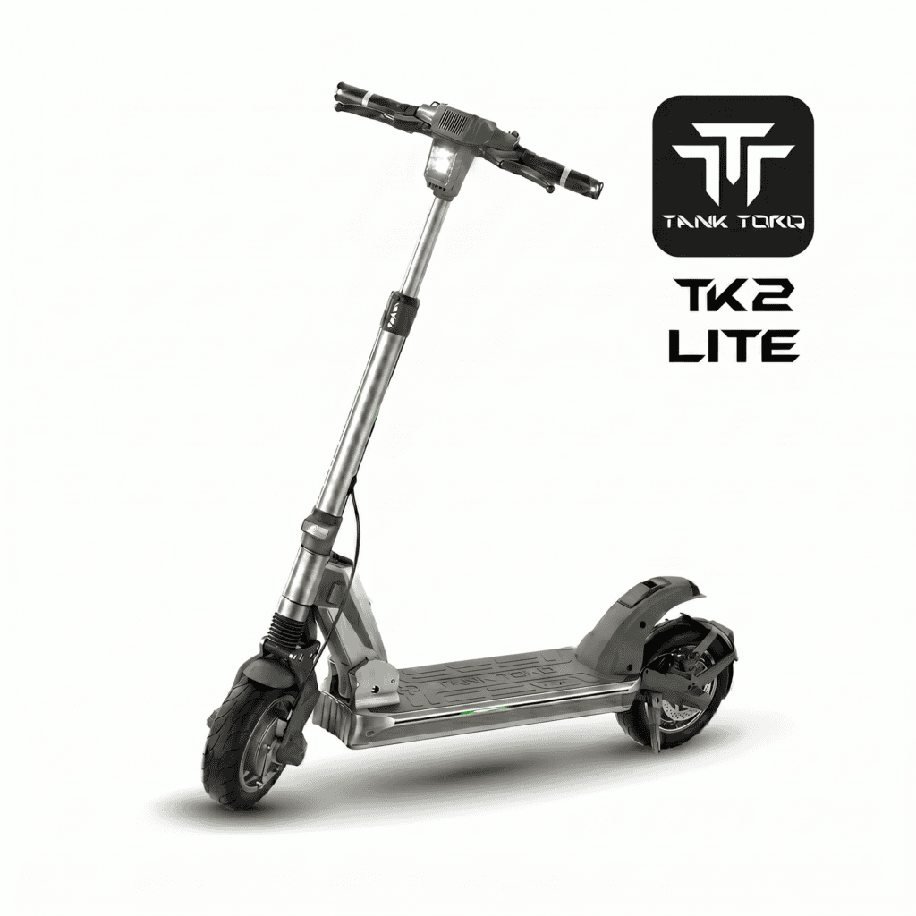 E-TWOW TankTorq TK2 Lite electric scooter in Silver