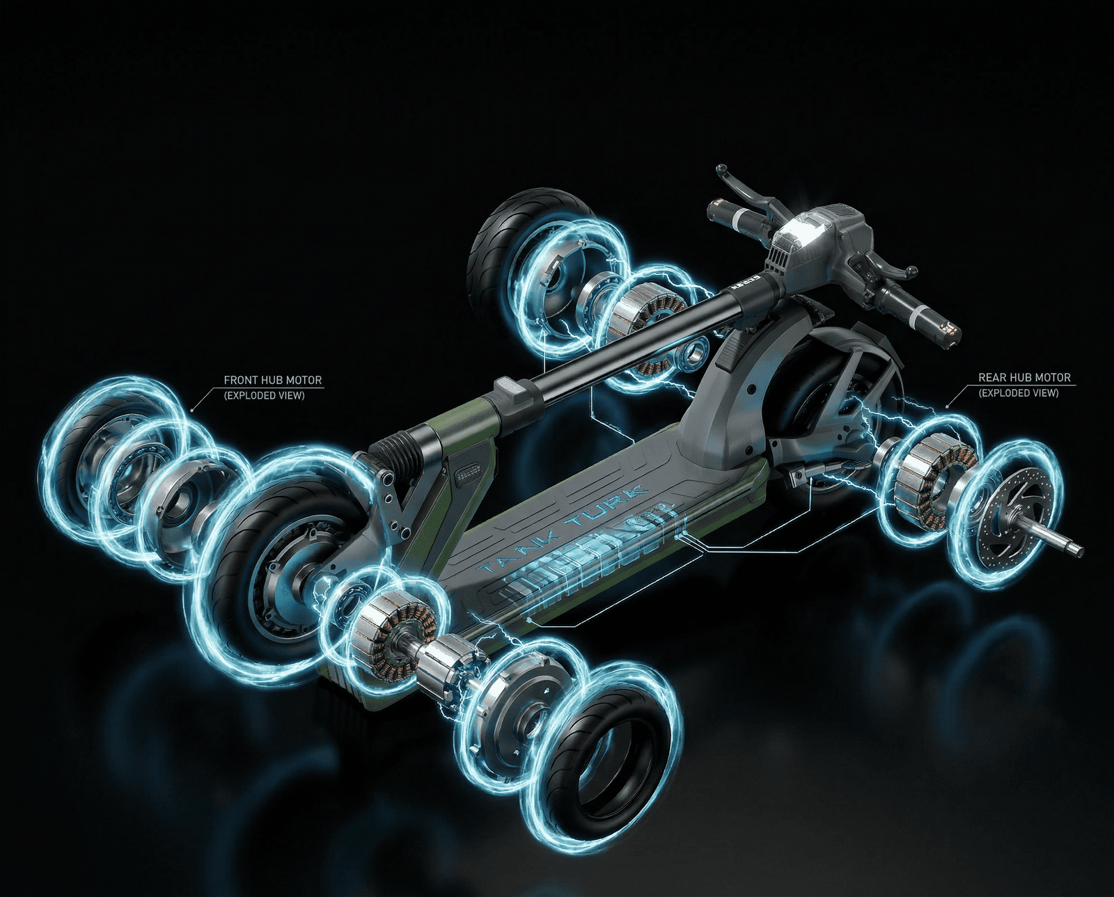 TankTorq TK3 electric scooter motors