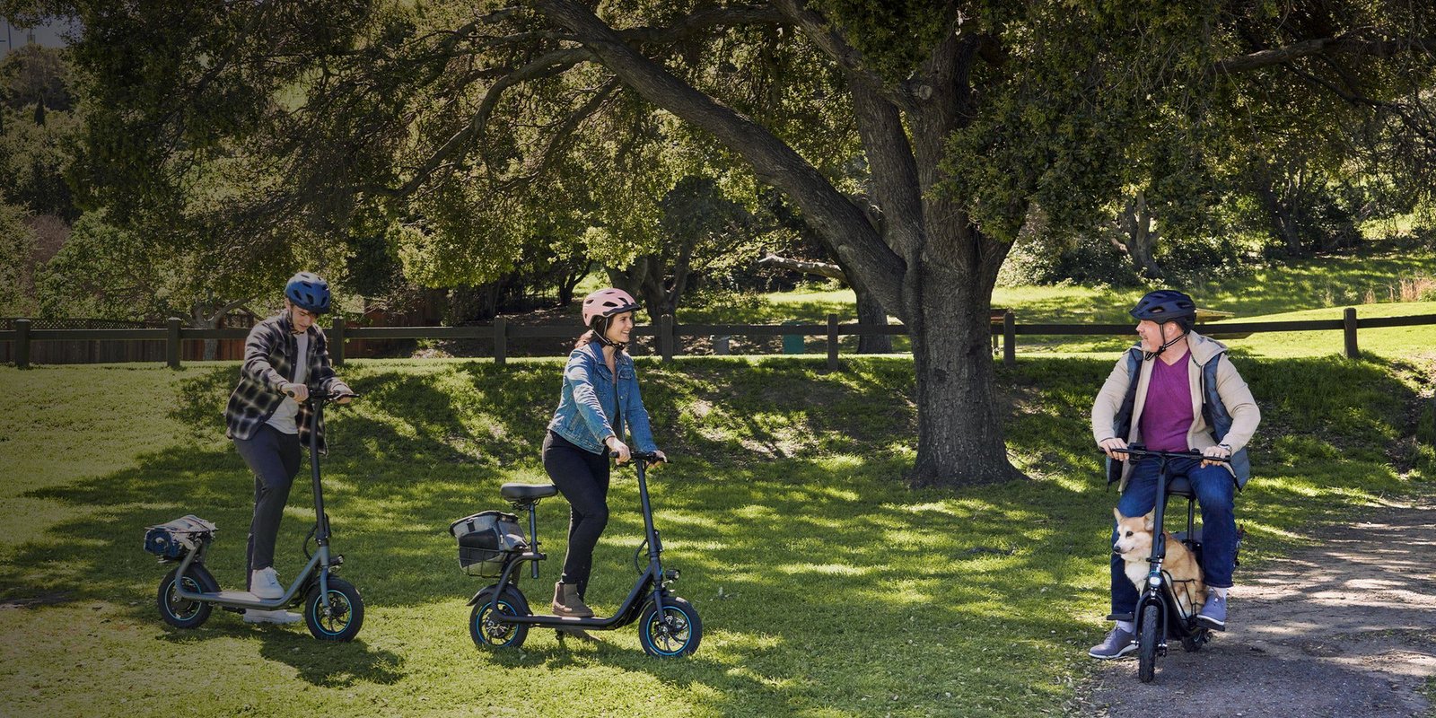 Gyroor C1 Plus with riders