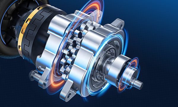 Brushless hub motor cutaway