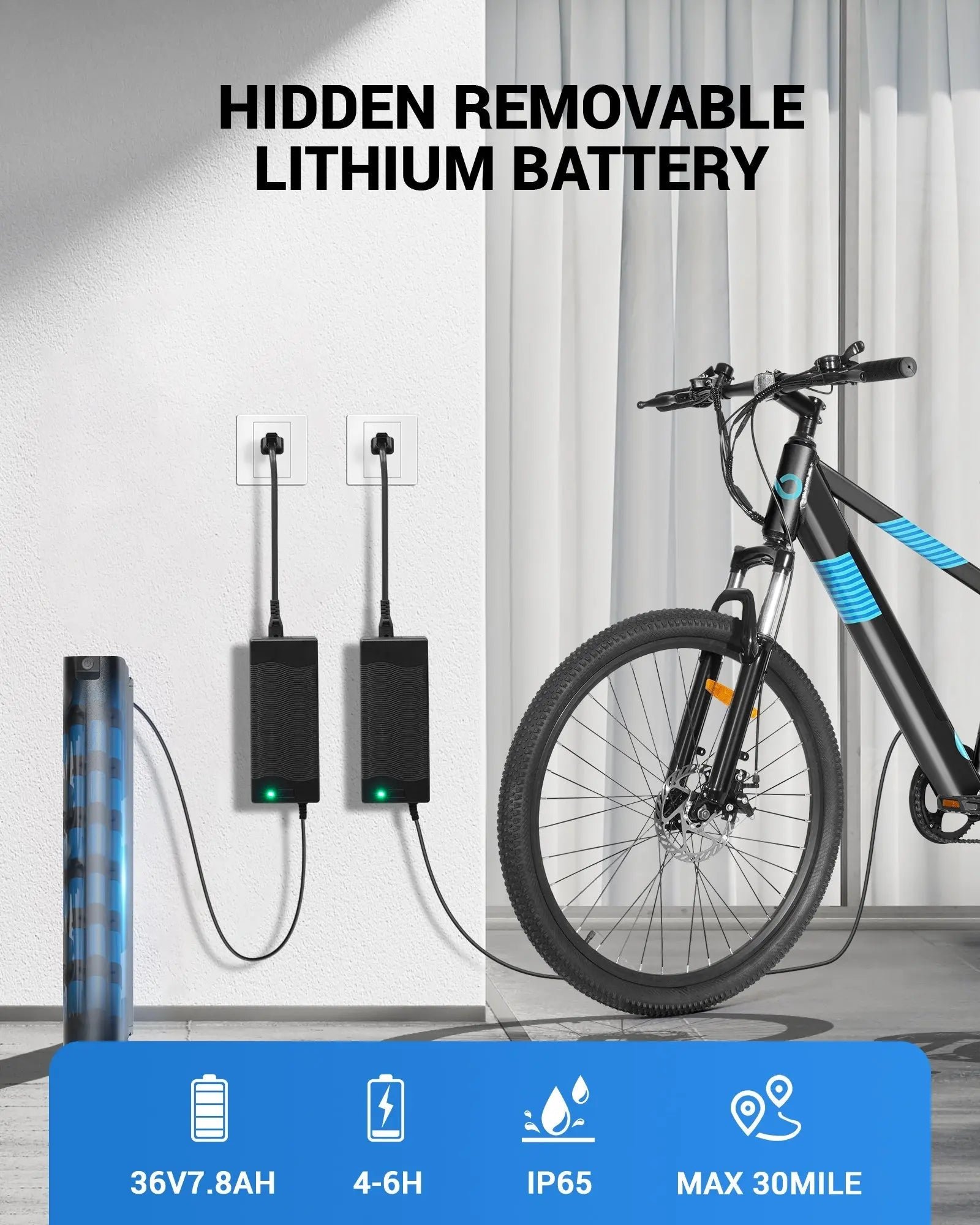 Battery charging off the bike