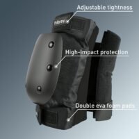 Hiboy knee pads for adults: hard shell over EVA foam