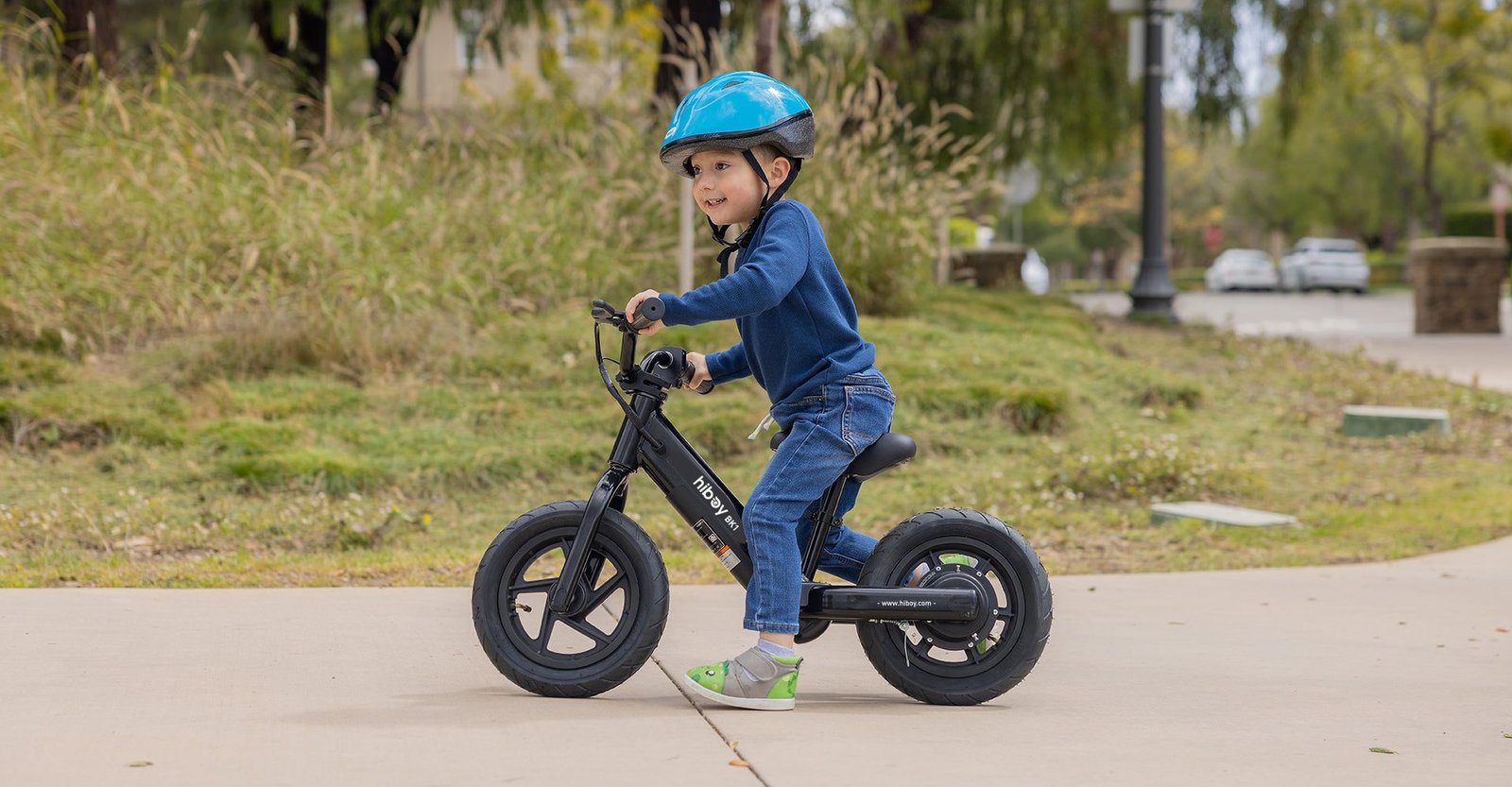 Hiboy BK1 Electric Balance Bike for Kids: Easily adjust cushion height
