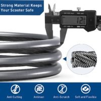 Braided steel strands inside the PVC coating