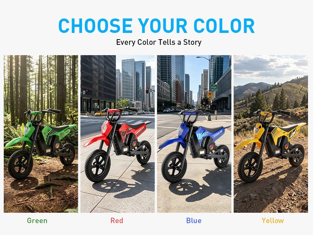 Hiboy DK2 Electric Dirt Bike for Kids Ages 3-7: Which Color Feels Like You