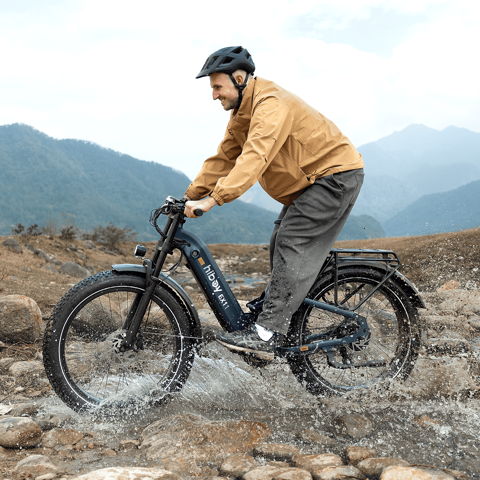 Hiboy EX11 Full Suspension Electric Bike feature banner 4