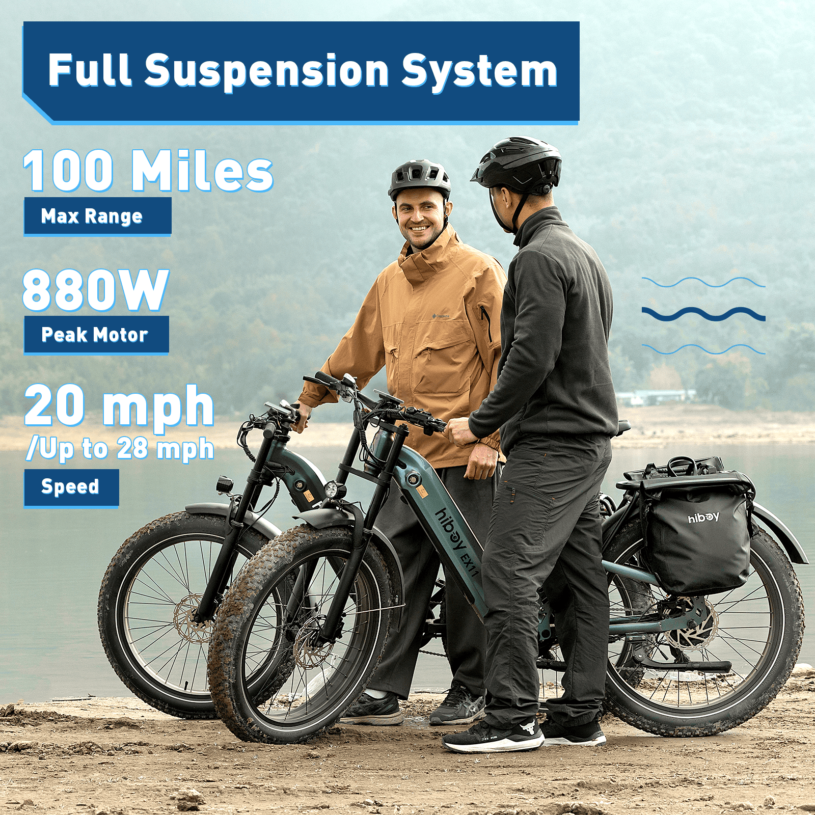Hiboy EX11 Full Suspension Electric Bike, photo 3