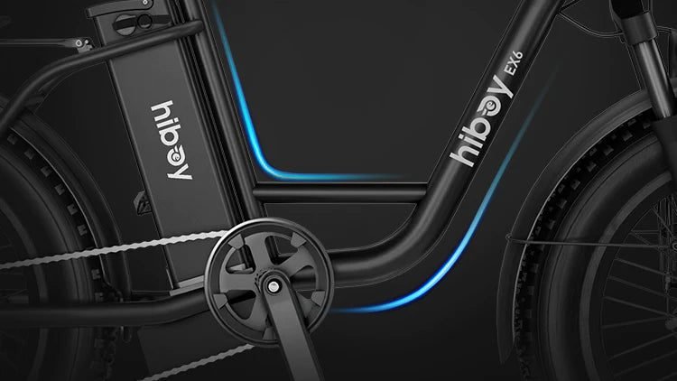 EX6 Step-thru Fat Tire bike: Step-through frame