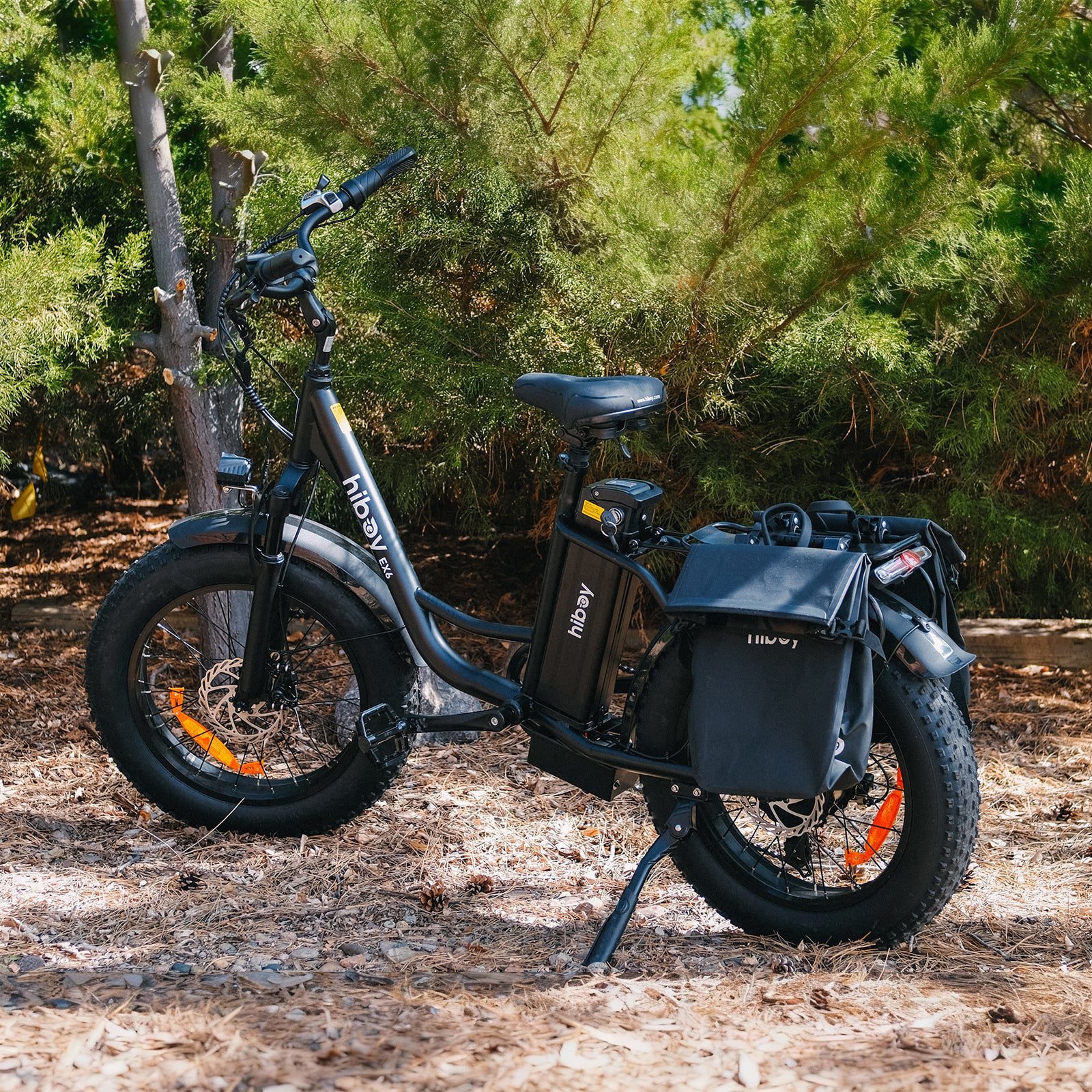 Hiboy EX6 Step-Thru Fat Tire Electric Bike feature banner 3