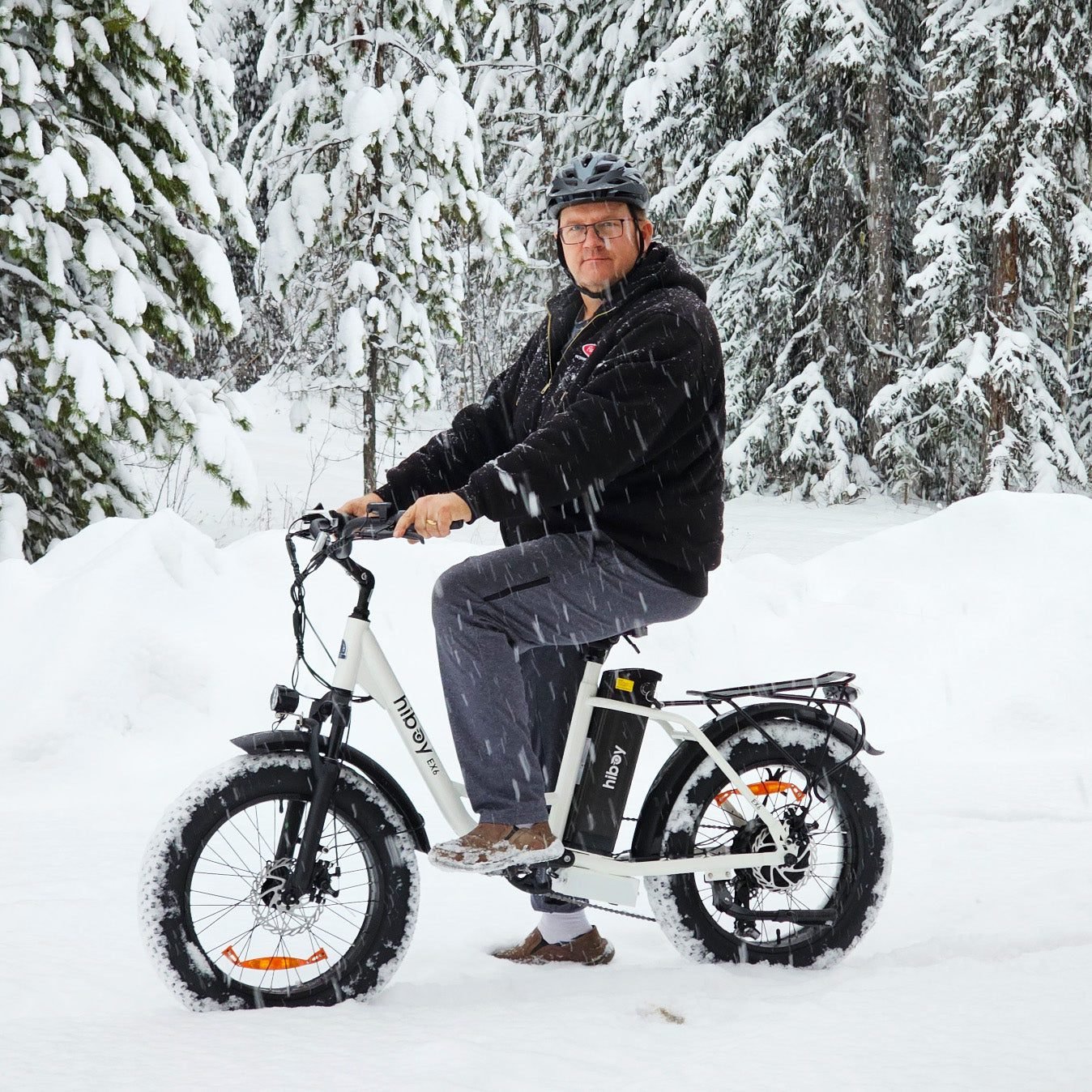Hiboy EX6 Step-Thru Fat Tire Electric Bike feature banner 6