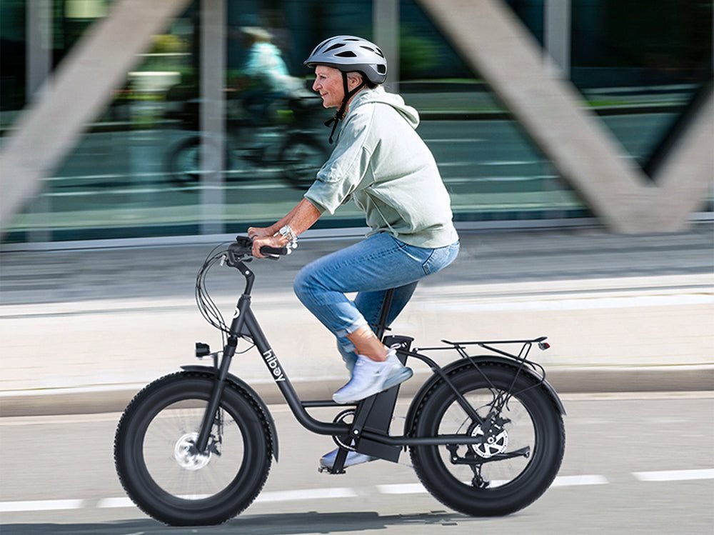 Hiboy EX6 Step-Thru Fat Tire Electric Bike: Powerful 500W (960W Peak) Motor