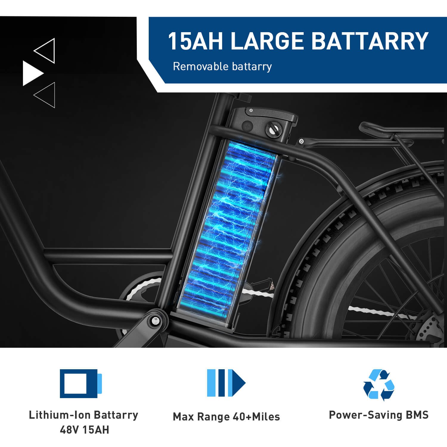 Hiboy EX6 Step-Thru Fat Tire Electric Bike, photo 11