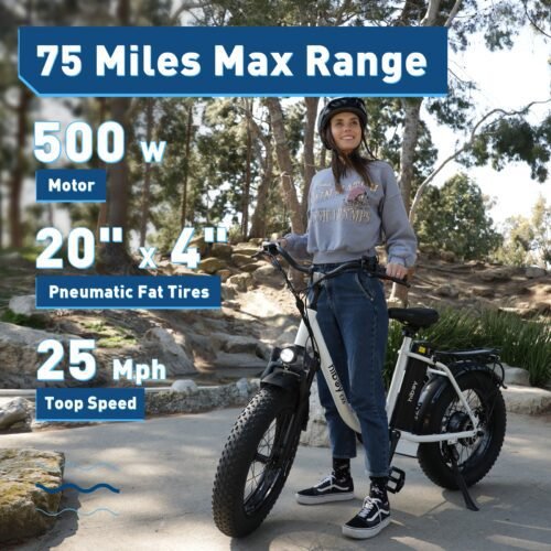 Hiboy EX6 Step-Thru Fat Tire Electric Bike, photo 2