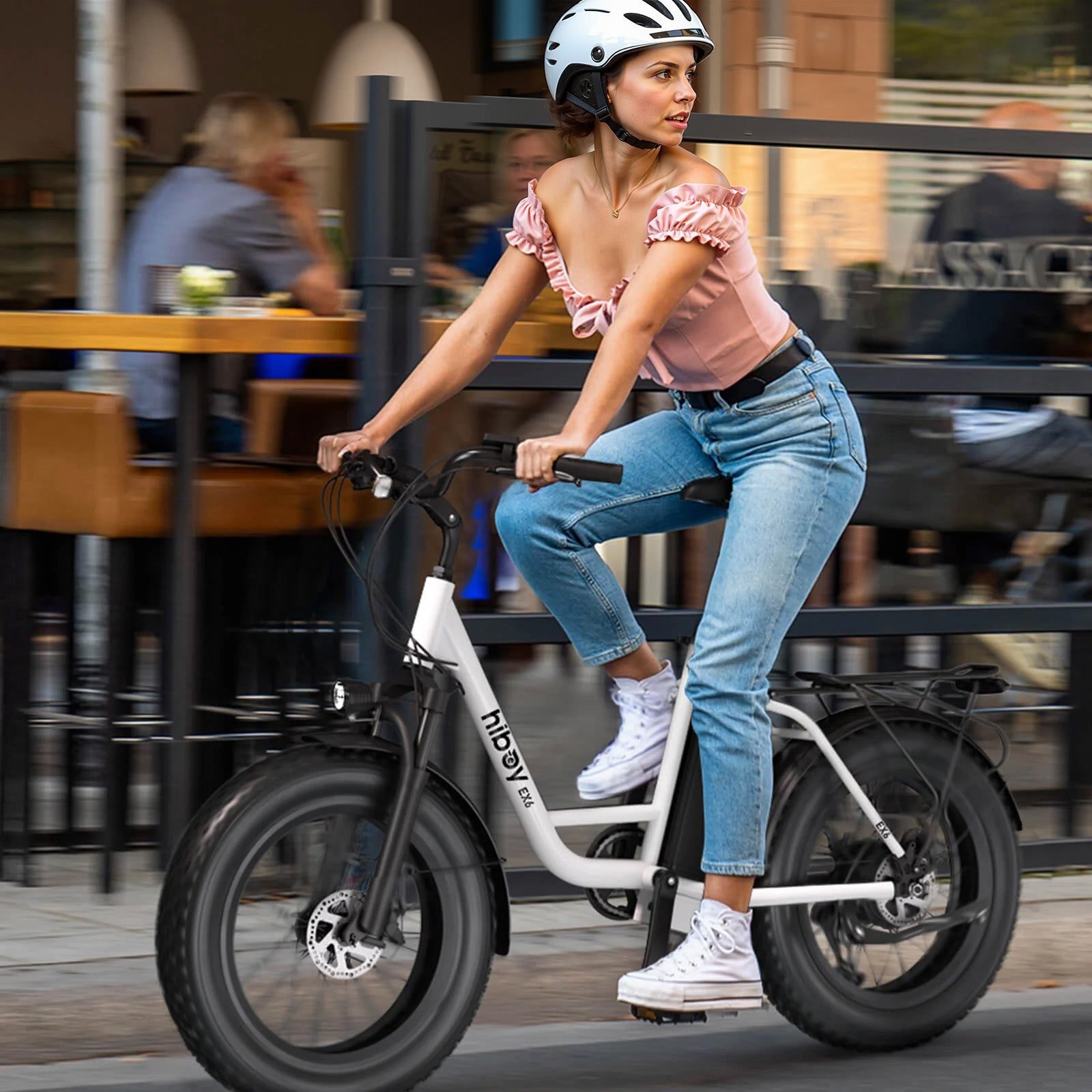 Hiboy EX6 Step-Thru Fat Tire Electric Bike, photo 3