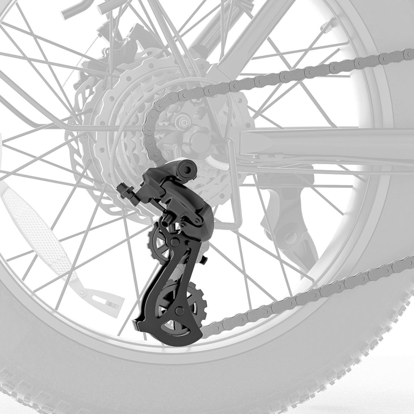 Hiboy EX6F Foldable Low-Step Electric Bike: Hydraulic Front Suspension Fork